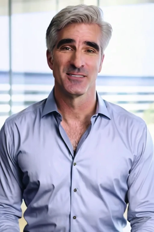 <lora:Craig_Federighi_Lora-10:0.9>, craig federighi, white tshirt, headshot, portrait, plain background