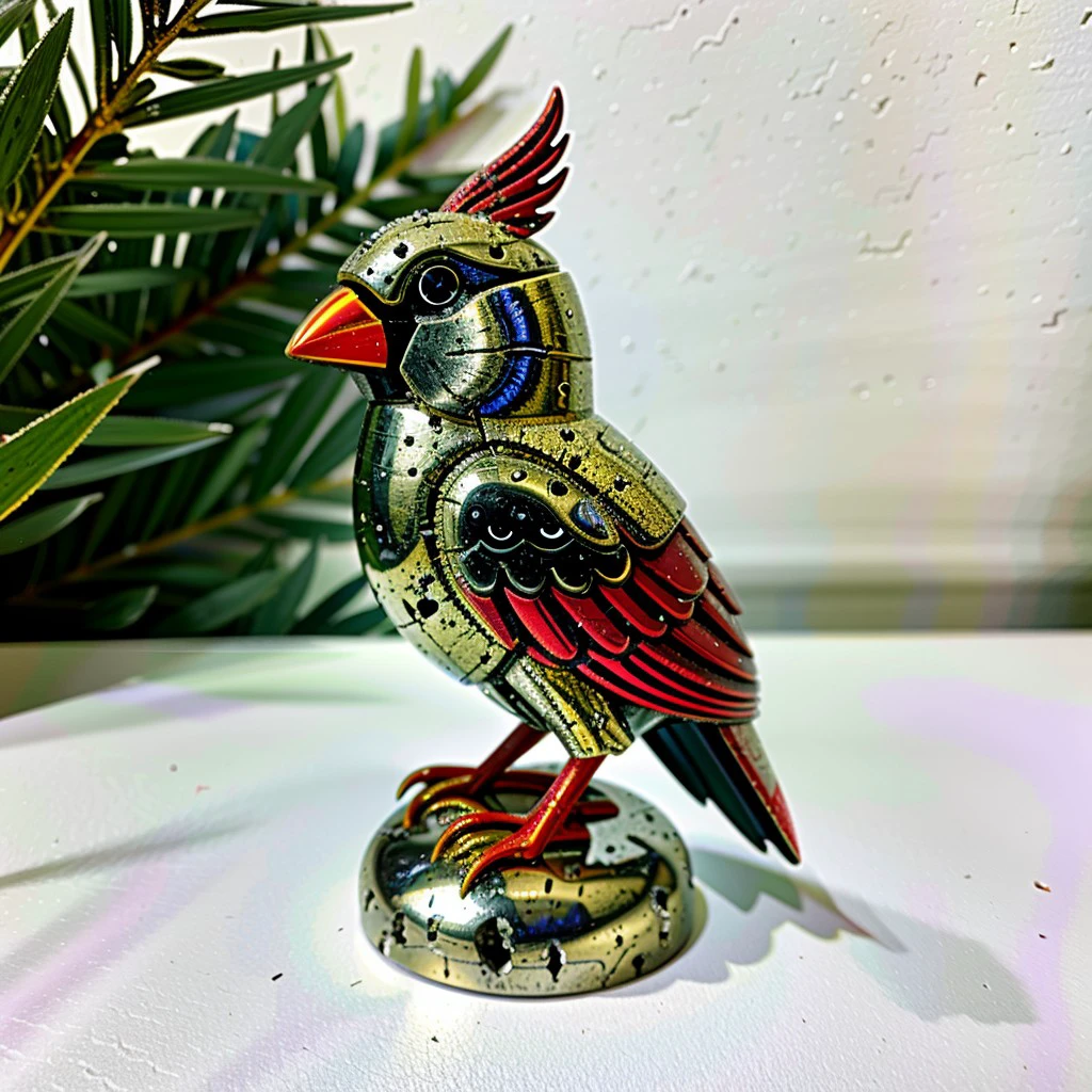 statue made of glowing crystal tiles,eagle made completely of tiles, scifi, masterpiece, 3d tiles, 3d shadows, neon red,gold, neon yellow background , (masterpiece:1.2), best quality, (hyperdetailed, highest detailed:1.2), high resolution textures,   shards, glass, brocken glass, transparent glass, pieces of glass, Made_of_pieces_broken_glass