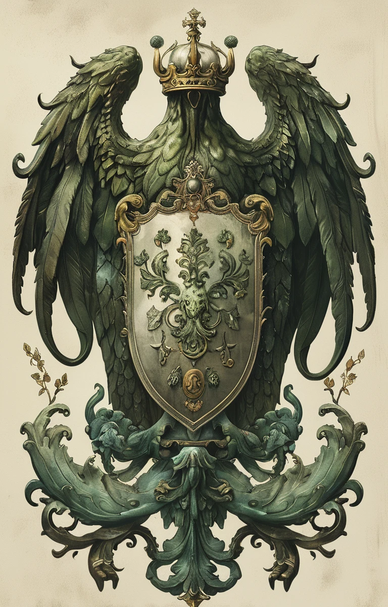 masterpiece,best quality,<lora:tbh227-sdxl:0.9>,illustration,style of Coat of Arms,Cthulhu
