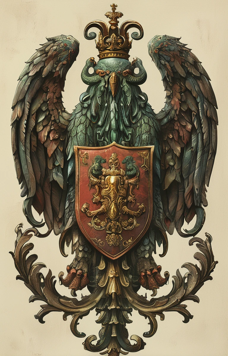 masterpiece,best quality,<lora:tbh227-sdxl:0.9>,illustration,style of Coat of Arms,Cthulhu