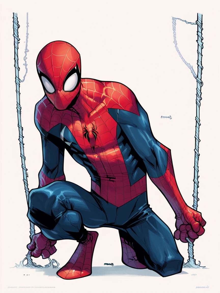 Ugly score_9, score_8_up, score_7_up, score_6_up, <lora:Humb3rt0XLP:1> humb3rt0, 1boy, solo, spider-man,