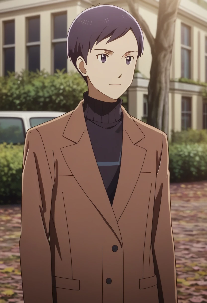 score_9, score_8_up, score_7_up, score_6_up, highly detailed, masterpiece, best quality,detailed,intricate details, amazing quality, best aesthetic, absurdres,source_anime,
ken ichijouji, dark blue hair, purple eyes, 1boy, male focus, solo, brown coat, sweater, turtleneck, day<lora:EMS-398504-EMS:1.000000>