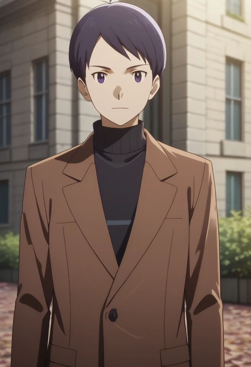 score_9, score_8_up, score_7_up, score_6_up, highly detailed, masterpiece, best quality,detailed,intricate details, amazing quality, best aesthetic, absurdres,source_anime,
ken ichijouji, dark blue hair, purple eyes, 1boy, male focus, solo, brown coat, sweater, turtleneck<lora:EMS-398504-EMS:1.000000>, <lora:EMS-373804-EMS:1.000000>