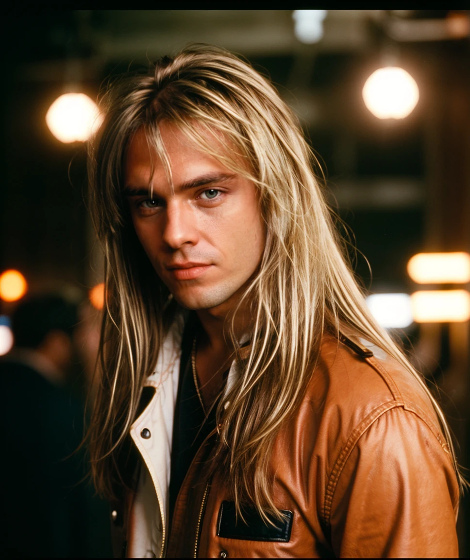 cinematic photo  <lora:quiron_AndiDeris_v3350_Lora:0.67> andiDerisQuiron, solo, realistic, long hair, blonde hair, 1boy,  . 35mm photograph, film, bokeh, professional, 4k, highly detailed