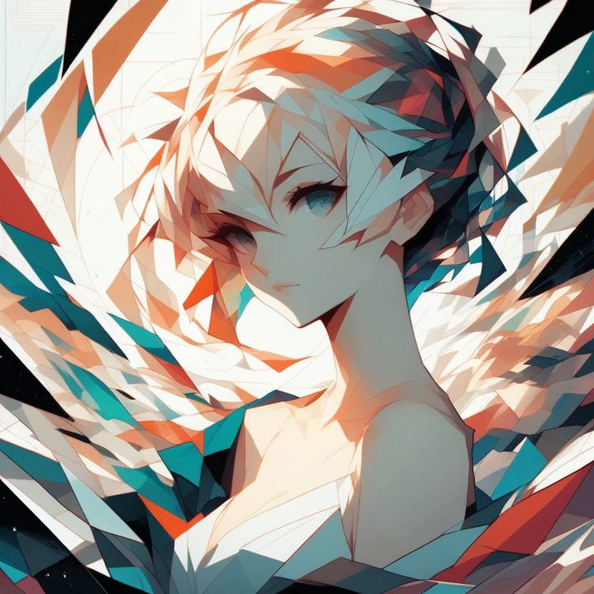 score_9, score_8_up, score_7_up, 1girl, asymmetrical composition, abstract background, modern, Geometrical, anime art style, dynamic lines, digital illustration,  <lora:dall_e-3_1.3-000012:1>