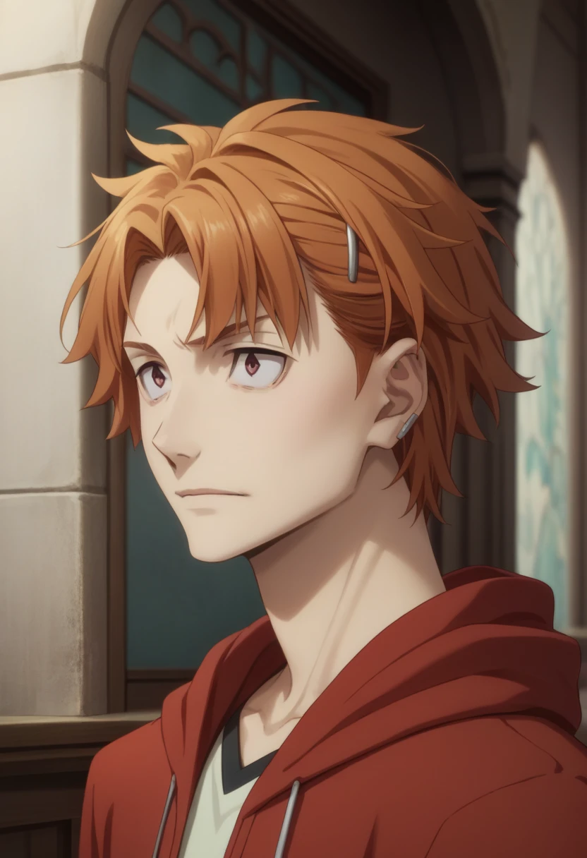 score_9, score_8_up, score_7_up, score_6_up, highly detailed, masterpiece, best quality,detailed,intricate details, amazing quality, best aesthetic, absurdres,source_anime,
Junichirou Tanizaki, orange hair, orange eyes,
hairclip,
red HOODIE, 1boy, hood up<lora:EMS-398888-EMS:1.000000>