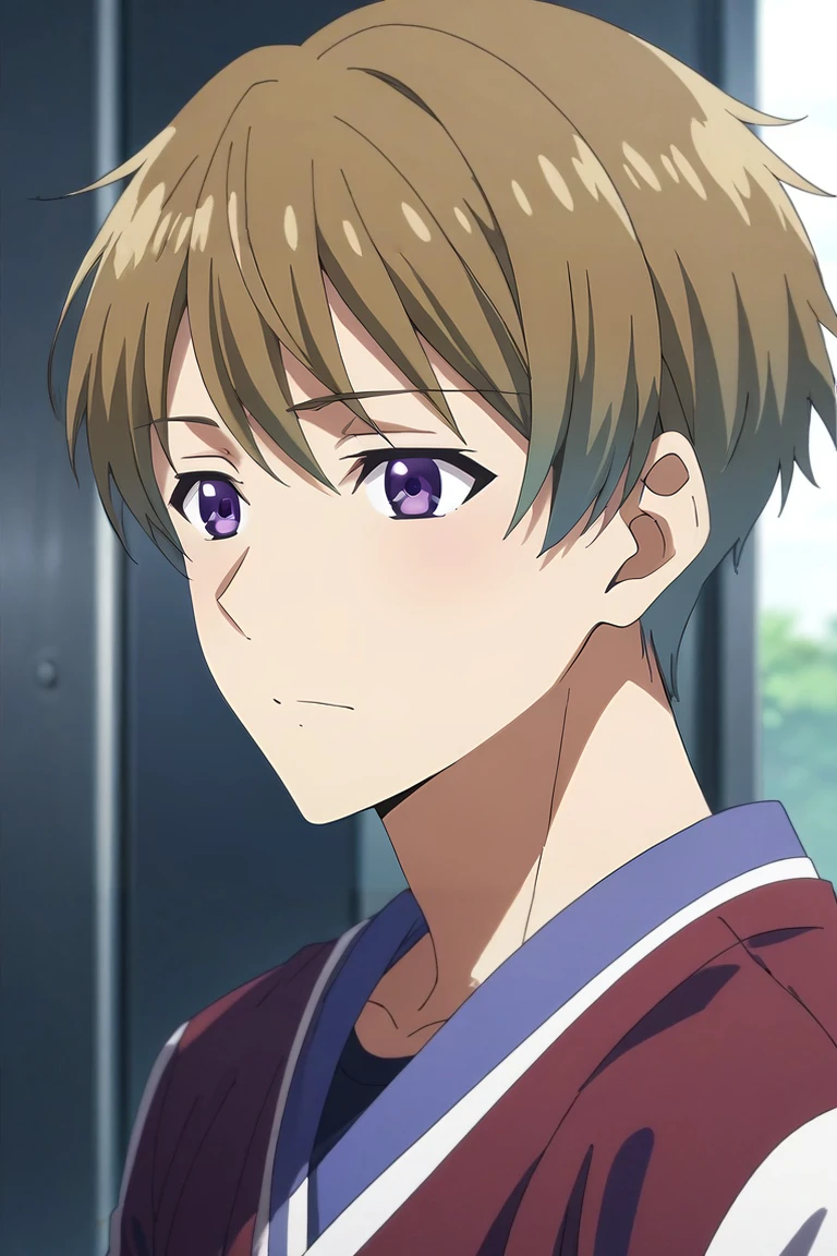 score_9, score_8_up, score_7_up, source_anime, rating_safe, intricate details, , , depth of field, 1boy, solo, male focus, <lora:yousuke_hirata_pony:0.84>, yousuke_hirata, brown hair, purple eyes, short hair, , , <lora:sdxl_lightning_8step_lora:1>