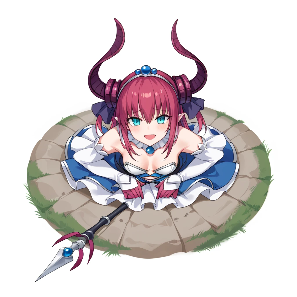 llscore_9, score_8_up, score_7_up, best quality, masterpiece, source_anime, BREAK, 1girl, stuck in floor, through floor<lora:stuck_in_floor:1>,ãelizabeth_bathory_\(first_ascension\)_\(fate\)