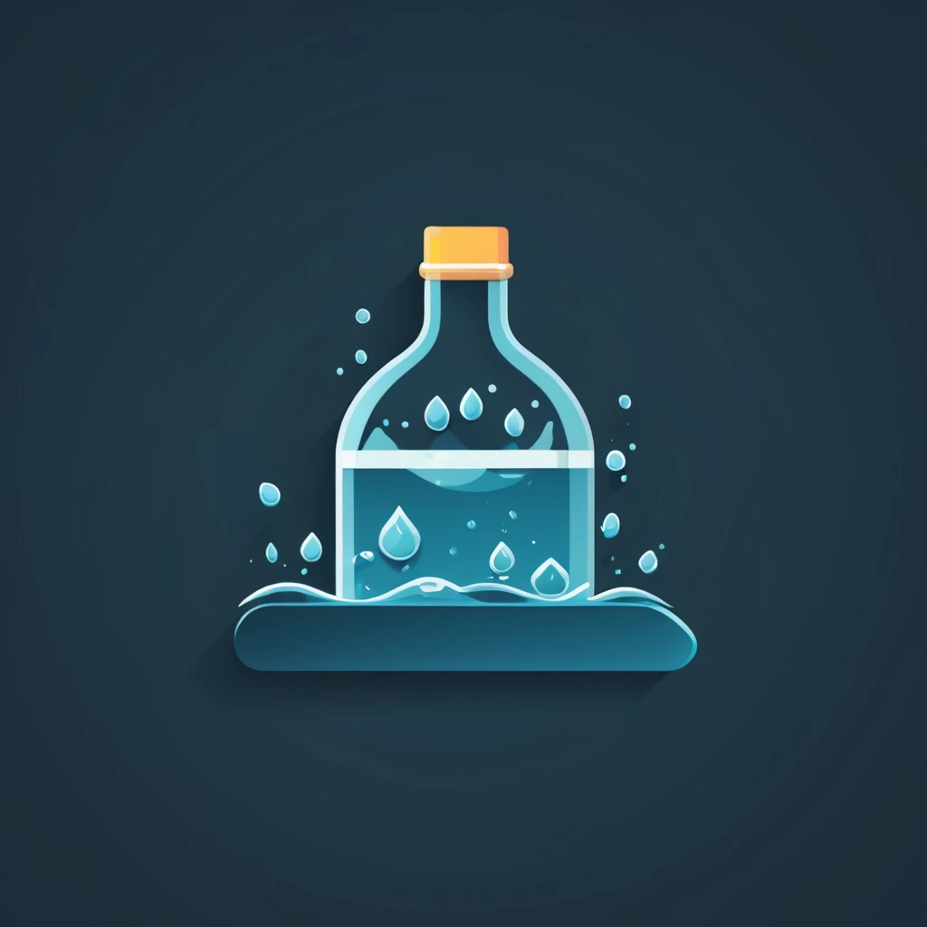 <lora:artfullyICONIC_SDXL_V1:1>, illustration, flat, minimal, modern, icon, water,