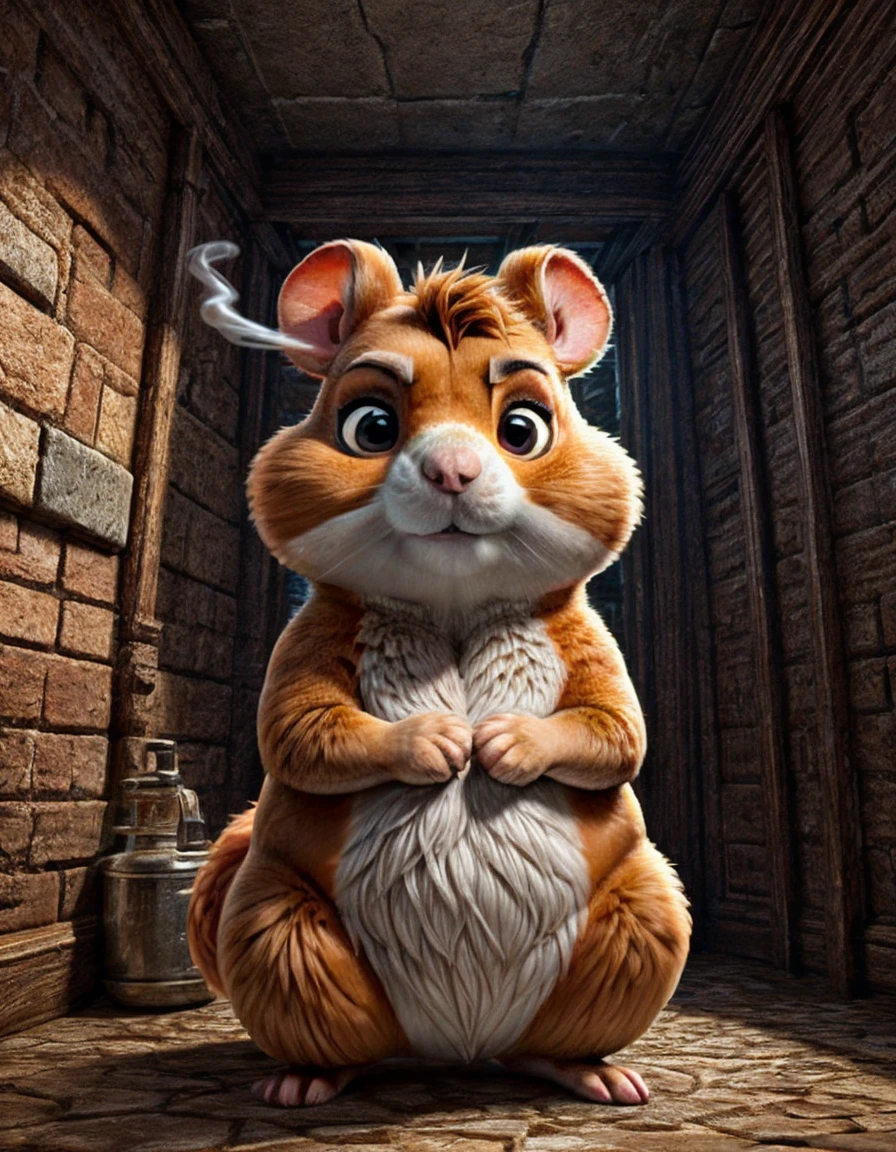 hkhmstr, hamster, posing, smoking, indoors, <lora:hkhmstr_SD15:0.85>, (intricate details:0.9), (hdr, hyperdetailed:1.2)