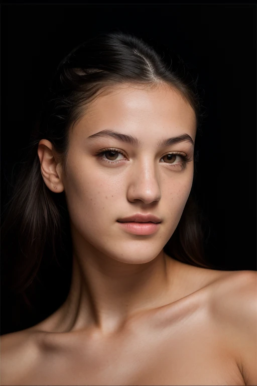 DEN_mariya_antsibonenko,
((headshot:1.2) portrait on a (plain background:1.2), (headshot:1.2), (face focus:1.1), lighting from the left, (shadows:1.2), (left side lighting:1.2), (side light:1.3), (half lit face:1.1), (strong shadows:1.2):1.2),
bokeh, f1.4, 40mm, photorealistic, raw, 8k, textured skin, skin pores, intricate details  <lora:epi_noiseoffset2:1>, epiCRealism