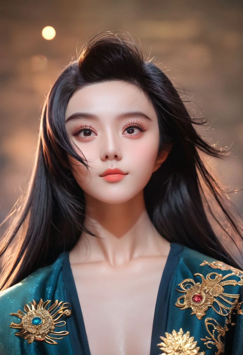 1girl, Fan Bingbing, FanBingbing, athletic, long hair, straight hair, black hair, black eyes, puffy eyes,
masterpiece, leica m11, sharp focus, (upper body:1.5), 3/4 view, photo-portrait of gorgeous woman, 
black hair, detailed face, high quality, high resolution, breathtaking, volumetric lighting, dramatic light,