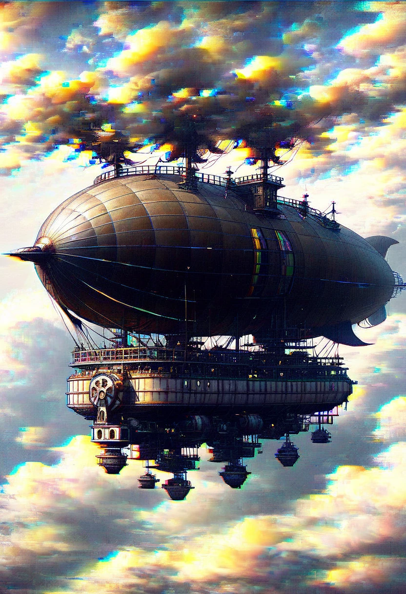 anomaly, a steampunk airship