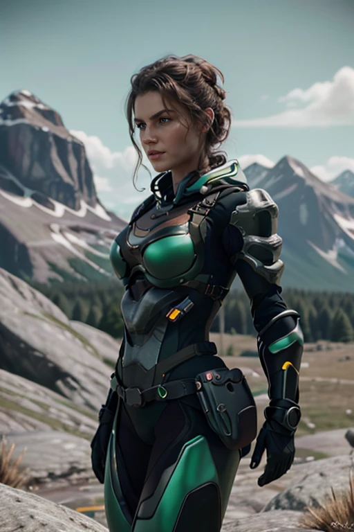 <lora:HXarmour_081:0.7>,mountain,Yoga pose,, hxarmour,1girl,(green armour:1.3),, ultra-detailed,extremely delicate and beautiful,(by exquisite colors block),masterpiece,best quality,unreal engine 5 rendering,movie light,movie lens,movie special effects,detailed details,HDR,UHD,8K,CG wallpaper,