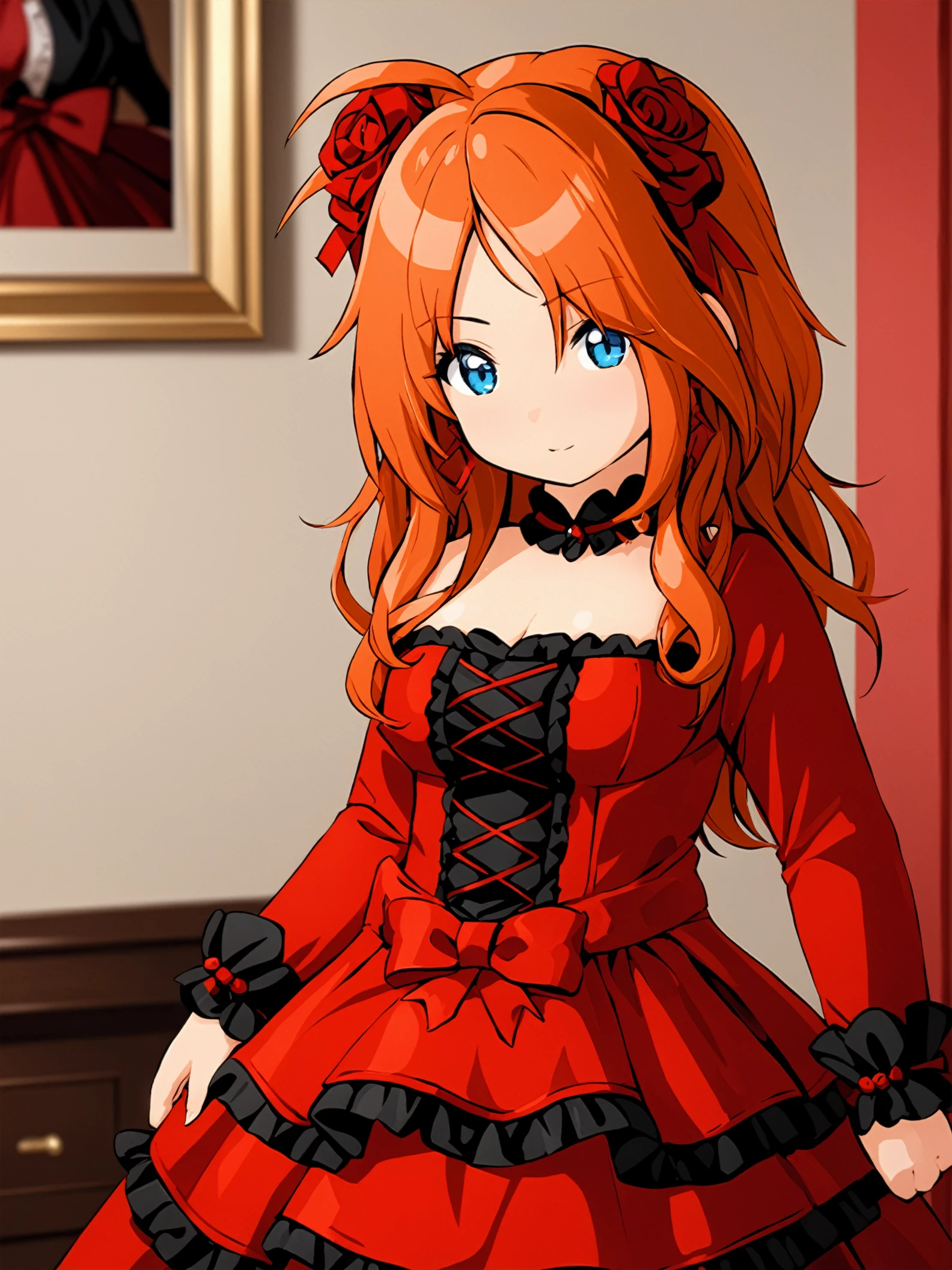 masterpiece, best quality,
 <lora:natalie.sdxl.v1.1:0.7>
natalie, redress outfit, red dress, ginger,
[blue eyes:0.1]