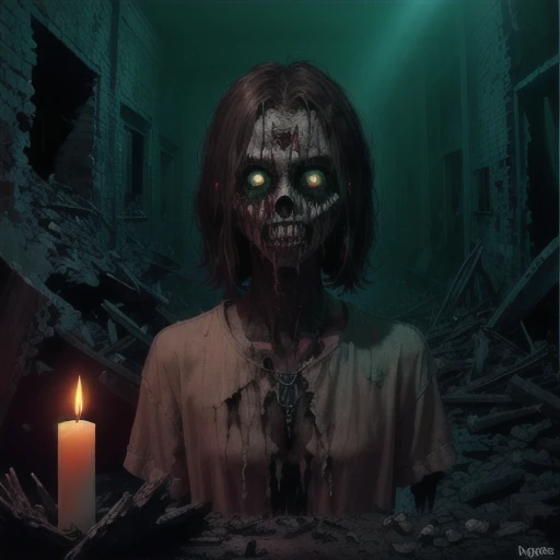Cinematic Gleam 1 Enigmatic Presence, Masterpiece, Best Quality, Official Art, Highly Detailed CG Unity 8k Wallpaper, Menacing Glare, Possessed Puppet, Decrepit Psychiatric Ward, Ominous Obscure Aura, Bloodstained Palette, Frayed Garments, ((Horror Vibes))