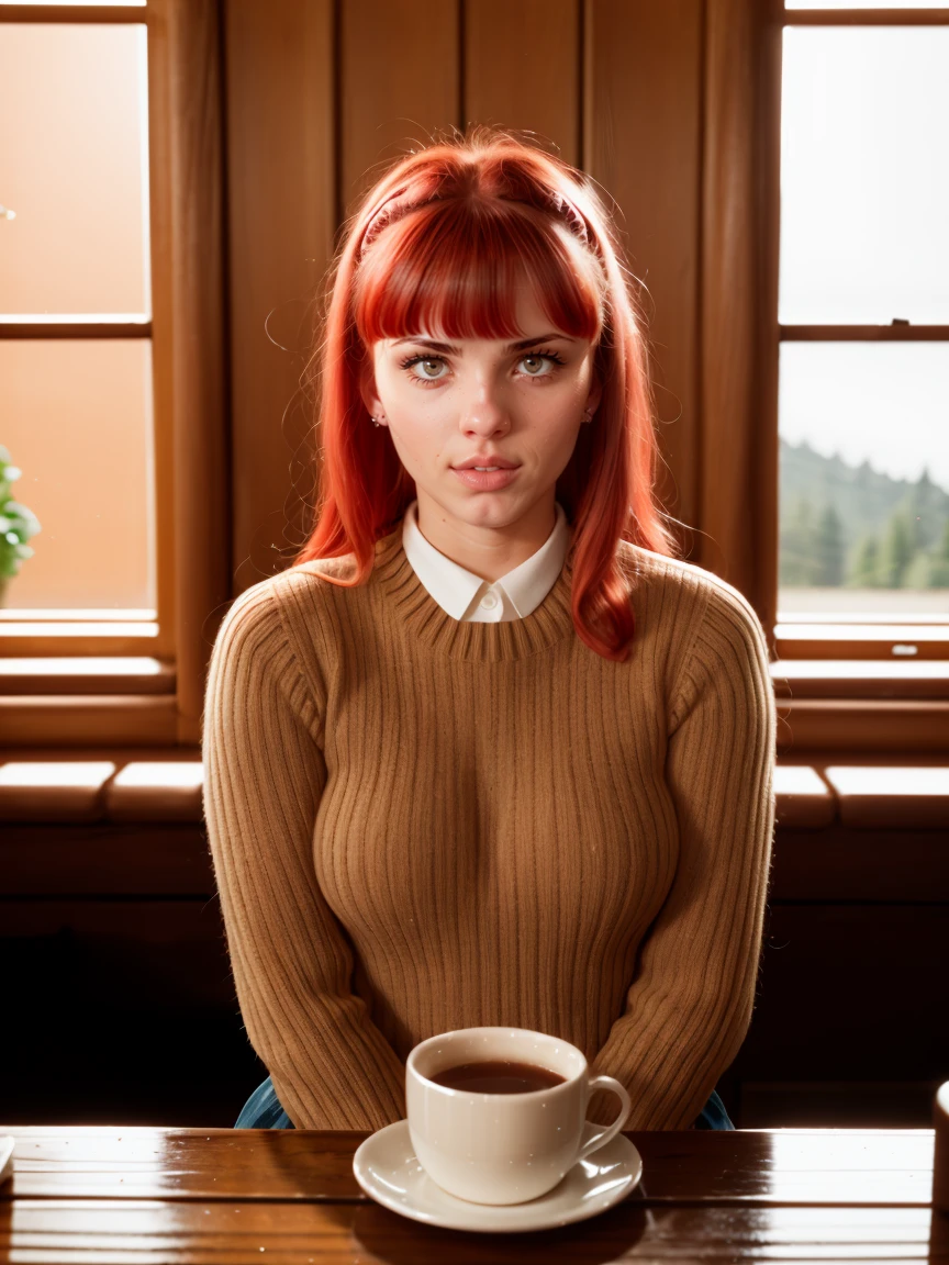 RAW photo, tv_Candy_Gibson_MXAI_JibMix_Source
BREAK
, wearing a cozy knitted sweater, sitting in a café, holding a steaming mug with both hands, happy expression, 
BREAK, (((Ultra-HD-details, Ultra-HD-detailed, Ultra-HD-realistic, Ultra-HD-photo-same-realistic-quality-details))), 8k uhd, dslr, soft lighting, high quality, film grain, Fujifilm XT3