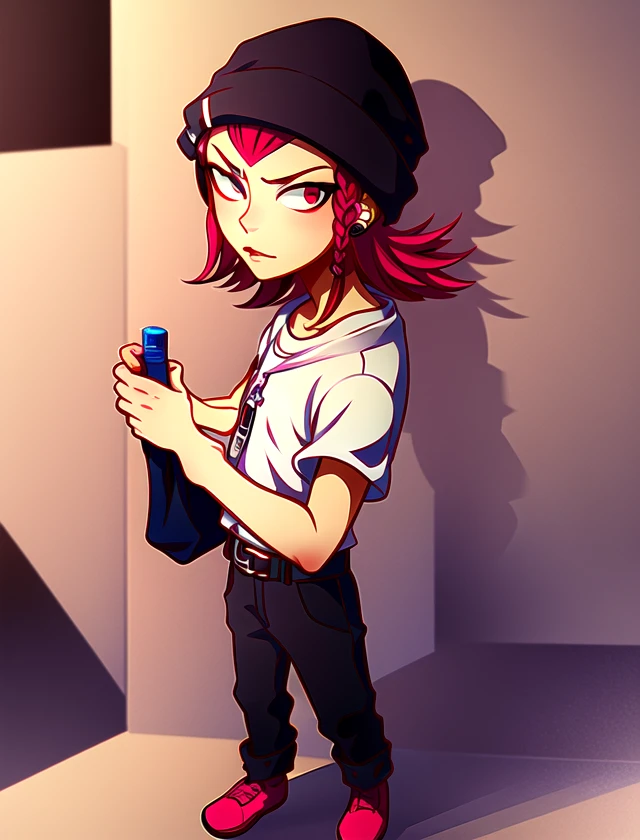 kazuichi soda, solo, standing, outside, 1boy,   <lora:kazuichi-soda:1>