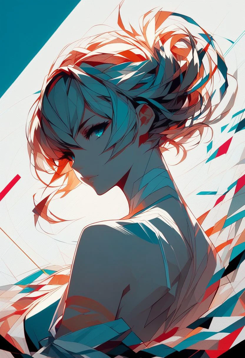 score_9, score_8_up, score_7_up, 1girl, asymmetrical composition, abstract background, modern, Geometrical, anime art style, dynamic lines, sharp focus, neon, digital illustration, <lora:dalle3-1_4:1>