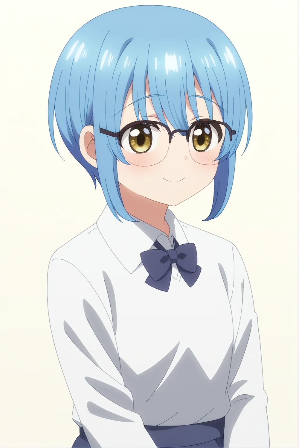 <lora:Hisui_Tsurumi:0.7>, Hisui Tsurumi, blue hair, white background, upper body, smile