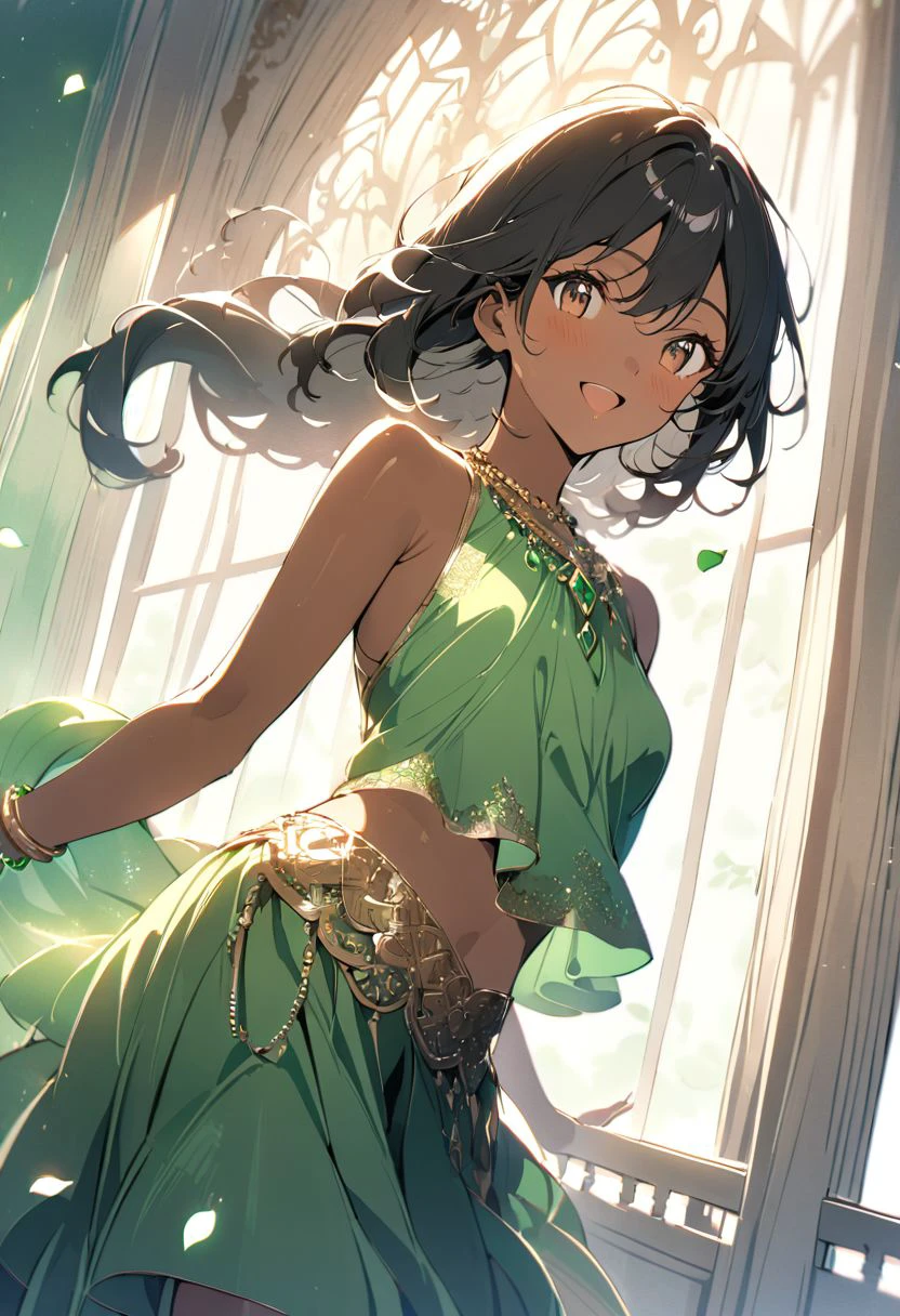 Anime Style Indian Dresses (Lehnga / Sari) V1