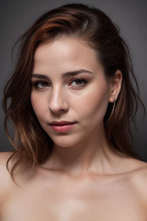 DEN_cymbaline_stylerotica,
((headshot:1.2) portrait on a (plain grey background:1.2), (headshot:1.2), (face focus:1.1), windswept chaotic hair, soft lighting, low contrast, low saturation:1.2),
bokeh, f1.4, 40mm, photorealistic, raw, 8k, textured skin, skin pores, intricate details  <lora:epi_noiseoffset2:1>, epiCRealism