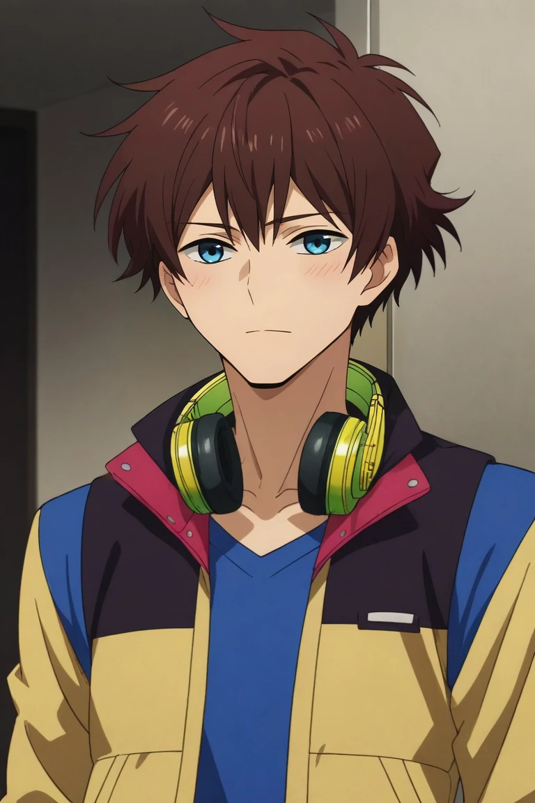 score_9, score_8_up, score_7_up, source_anime, rating_safe, , anime screencap, , , , , 1boy, solo, male focus, <lora:nice_hamatora_pony:0.82>, nice_hamatora, brown hair, blue eyes, , headphones around neck, , , <lora:sdxl_lightning_8step_lora:1>