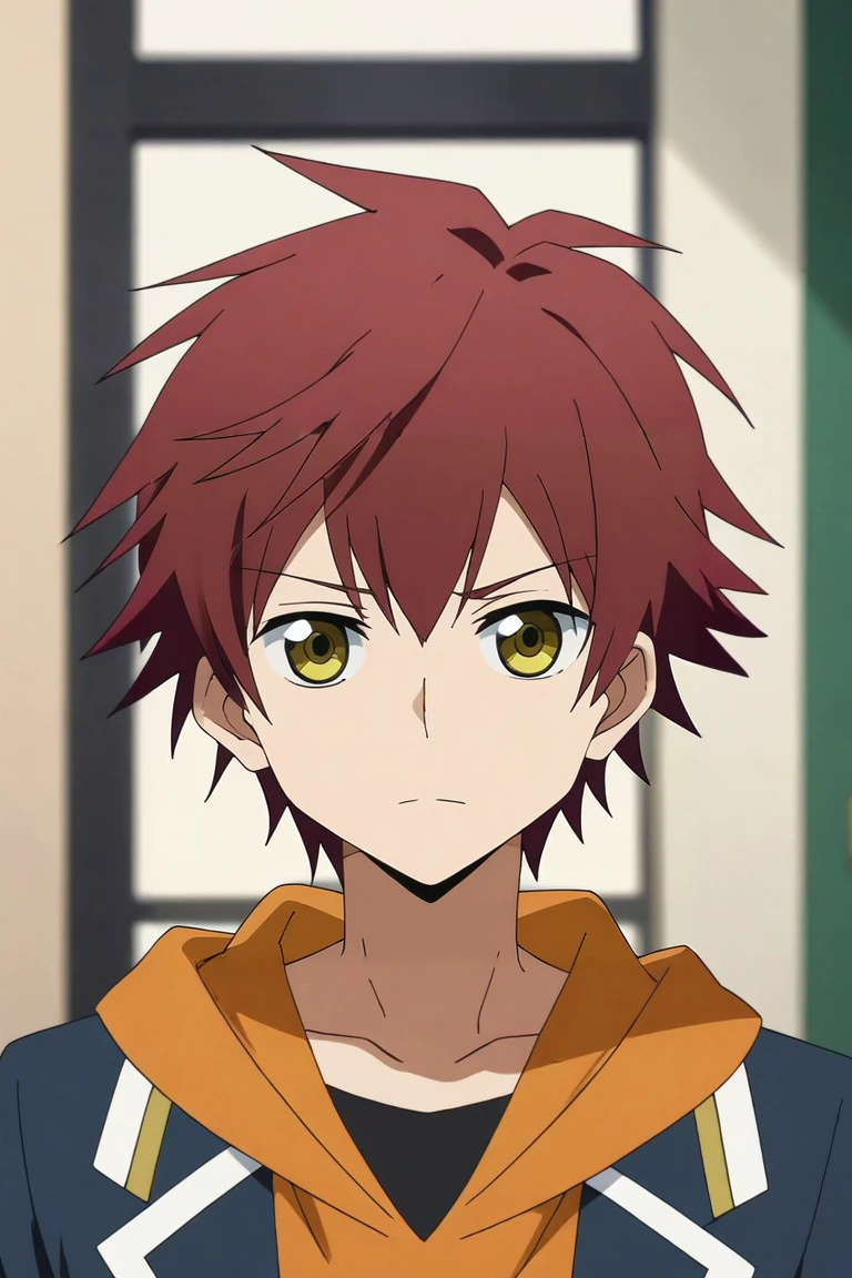 score_9, score_8_up, score_7_up, , rating_safe, , anime screencap, anime coloring, , , depth of field, 1boy, solo, male focus, <lora:theo_hamatora_pony:0.96>, theo_hamatora, red hair, yellow eyes, short hair, , , , <lora:sdxl_lightning_8step_lora:1>