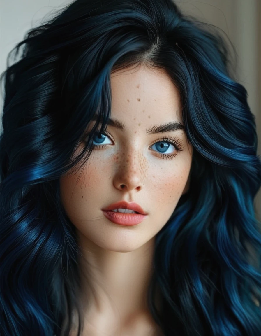 cinematic still bellissima, 1girl, solo, long hair, looking at viewer, blue eyes, black hair, blue hair, parted lips, teeth, blurry, lips, eyelashes, blurry background, messy hair, portrait, freckles, realistic, nose . emotional, harmonious, vignette, 4k epic detailed, shot on kodak, 35mm photo, sharp focus, high budget, cinemascope, moody, epic, gorgeous, film grain, grainy, (masterpiece), (best quality), (ultra-detailed), bellissima, 1girl, solo, long hair, looking at viewer, blue eyes, black hair, blue hair, parted lips, teeth, blurry, lips, eyelashes, blurry background, messy hair, portrait, freckles, realistic, nose, illustration, disheveled hair, detailed eyes, perfect composition, moist skin, intricate details, earrings, by wlop, photograph bellissima, 1girl, solo, long hair, looking at viewer, blue eyes, black hair, blue hair, parted lips, teeth, blurry, lips, eyelashes, blurry background, messy hair, portrait, freckles, realistic, nose, 50mm . cinematic 4k epic detailed 4k epic detailed photograph shot on kodak detailed cinematic hbo dark moody, 35mm photo, grainy, vignette, vintage, Kodachrome, Lomography, stained, highly detailed, found footage, bellissima, 1girl, solo, long hair, looking at viewer, blue eyes, black hair, blue hair, parted lips, teeth, blurry, lips, eyelashes, blurry background, messy hair, portrait, freckles, realistic, nose, sharp focus, warm colors, detailed, beautiful, elegant, intricate, highly enhanced, lovely, cute, magical