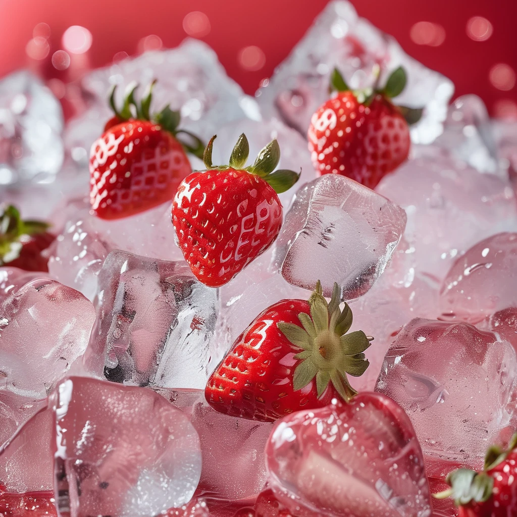 【E-commerce Photography】Cool  Summer  Ice Cube Scene Food Product Photography XL