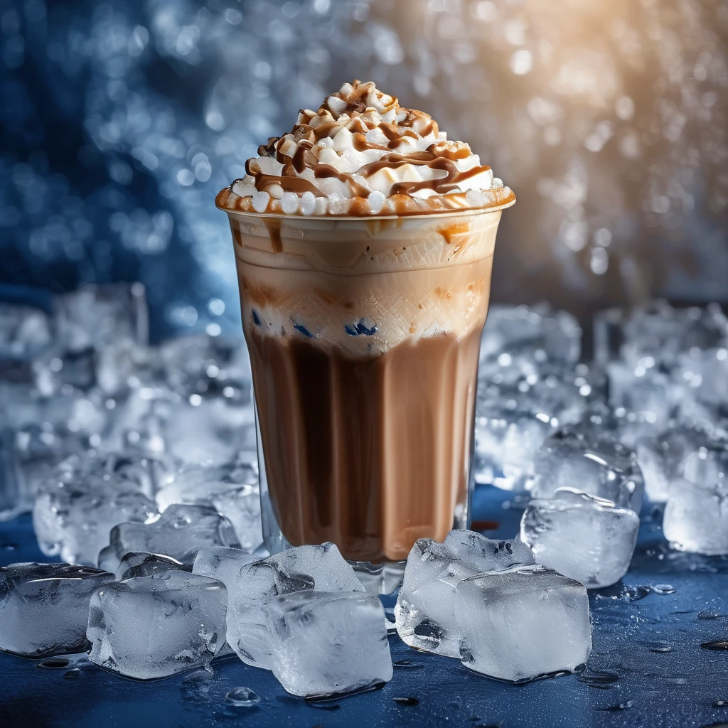 【E-commerce Photography】Cool  Summer  Ice Cube Scene Food Product Photography XL