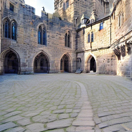 castle courtyard