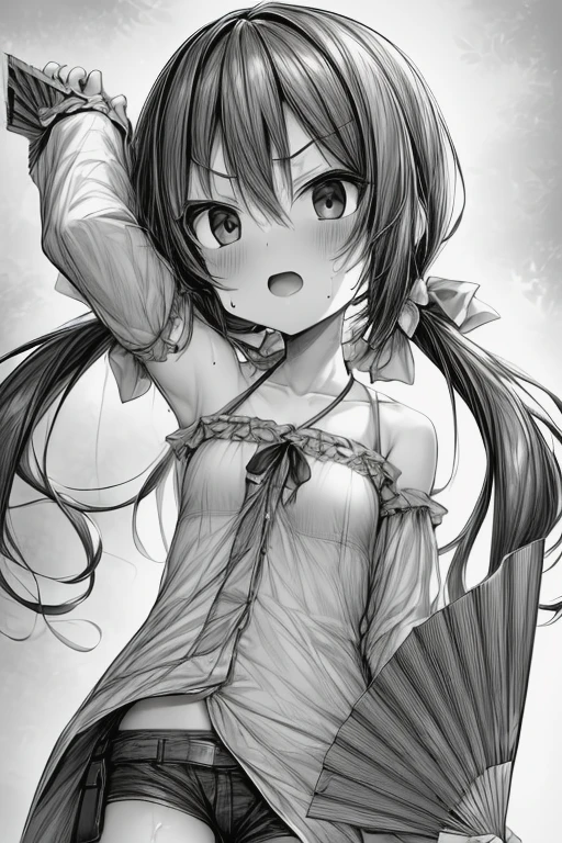 Young woman、、low length、、Very small 、naked、全naked、Sexy pose、smile、Showing teeth、Squint your eyes、Bed in the children's room