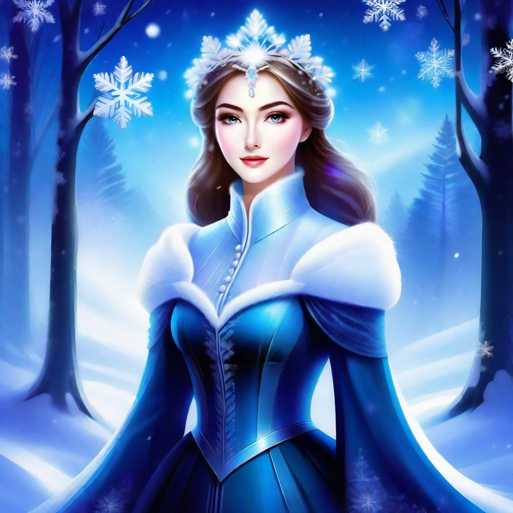 black, night, dark world, darkness, 1girl with prominent eyes, standing in a snowy winter forest, snowflakes gently falling on her, trees heavily laden with snow, expression of serene determination, wearing warm, stylish black winter attire, soft glow from the snow's reflection on her face, capturing the tranquility of the scene, in a digital painting, ultra clear, with a touch of magical realism,
<lora:SDXL Snow Princess v1.5:0.8>,