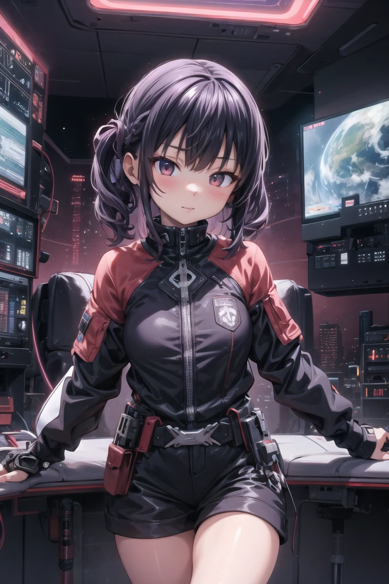 cyberpunk, best quality, extremely detailed, detailed background, anime, 1girl, young girl, short girl, scifi, spaceship, space, cowboy shot,
<lora:takeda_hiromitsu-10:1.0:lbw=ALL>