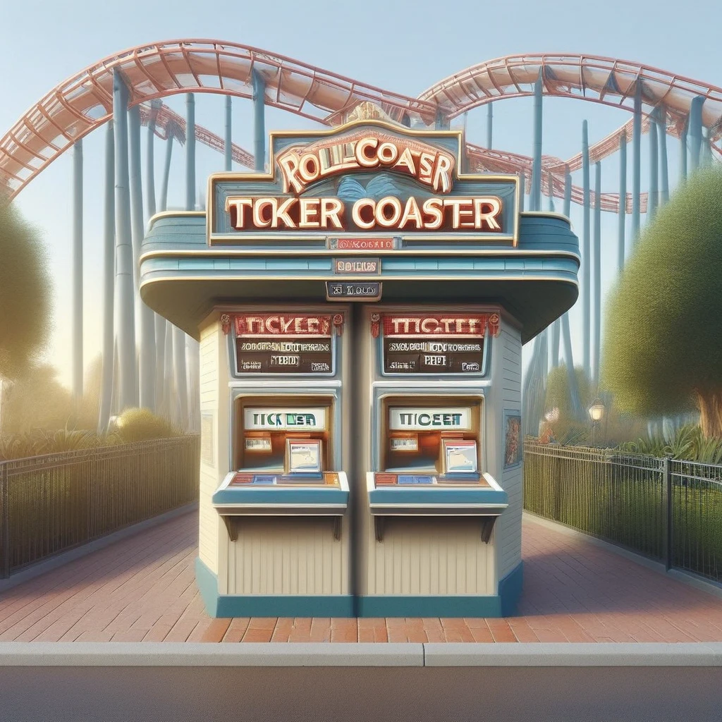 rollercoaster, ticket booth