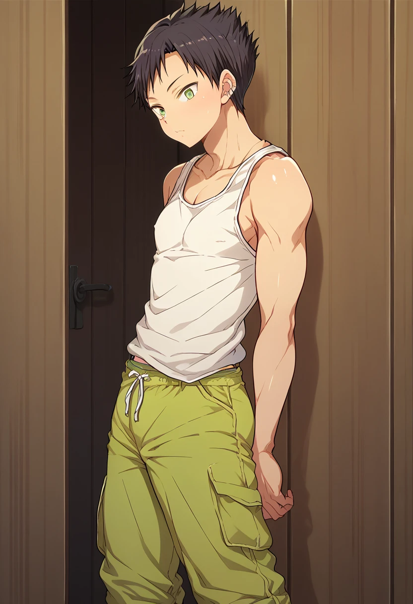 Naruto, shirtless, underpants, white brief, bathtub, 12-year-old boys,