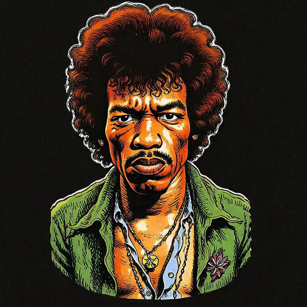 Rough hand drawn color sketch in (rcrumb:1.5) style,
Jimi Hendrix
candid pose,
<lora:RCrumb_Style_XL_LyCoris_v1.5.2:0.95>