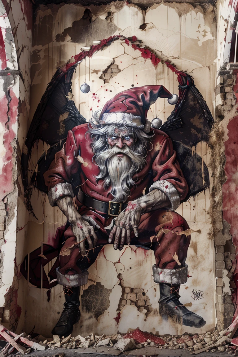 demonic santa <lora:Wall:1>