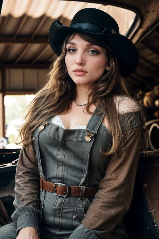 DEN_veron_steamgirl,
(working in a garage on a mustang car engine covered in oil and dirt wearing a dirty jumpsuit, mechanic, working on a car, engine:1.2),
bokeh, f1.4, 40mm, photorealistic, raw, 8k, textured skin, skin pores, intricate details  <lora:epi_noiseoffset2:1>, epiCRealism