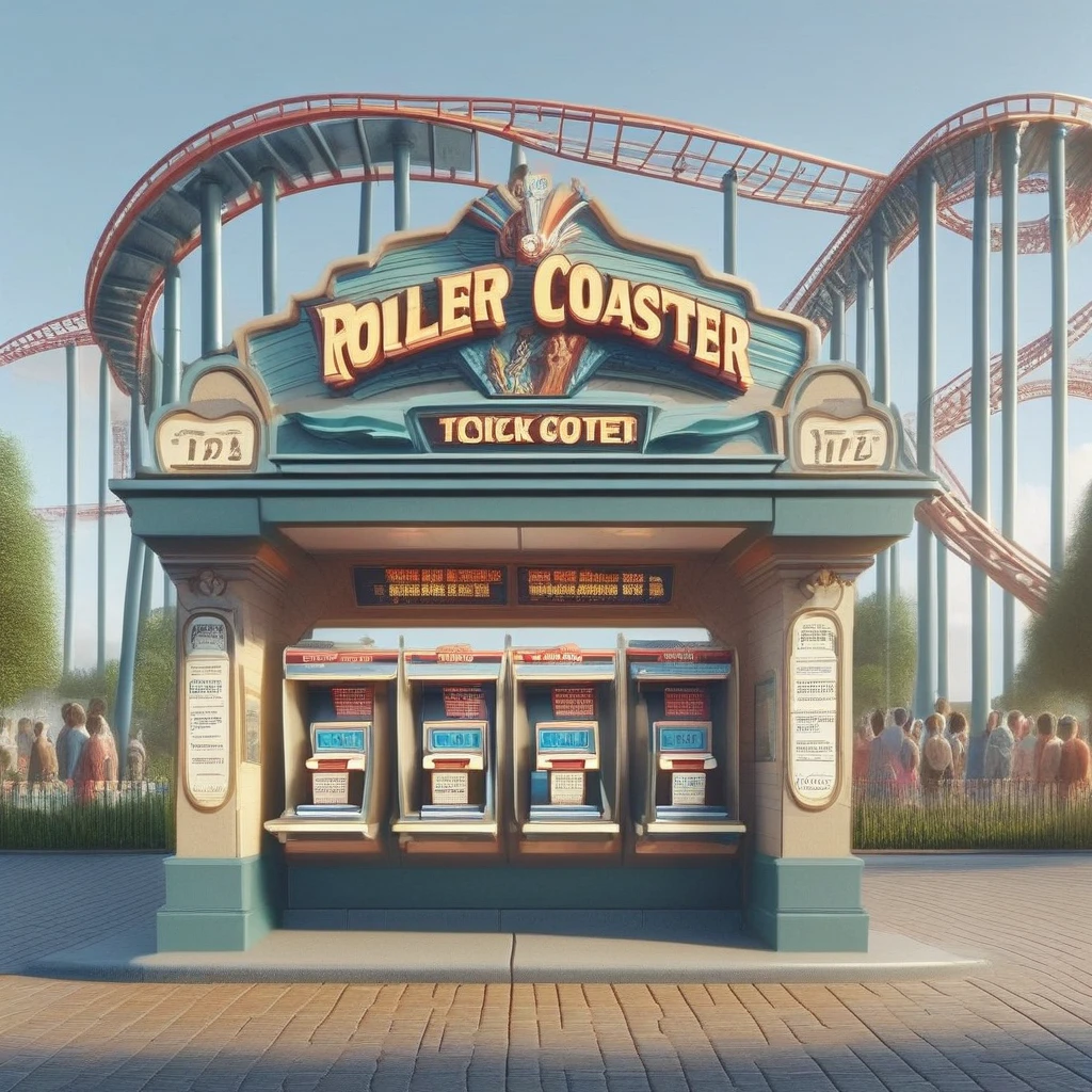 rollercoaster, ticket booth