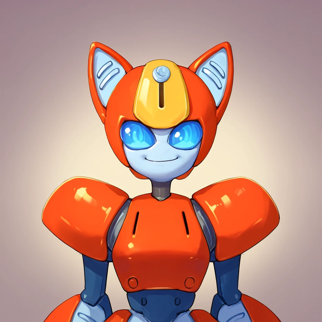 score_9, score_8_up, score_7_up, score_6_up, score_5_up, score_4_up, source_anime,  peppercat, robot, cheeky smirk, portrait