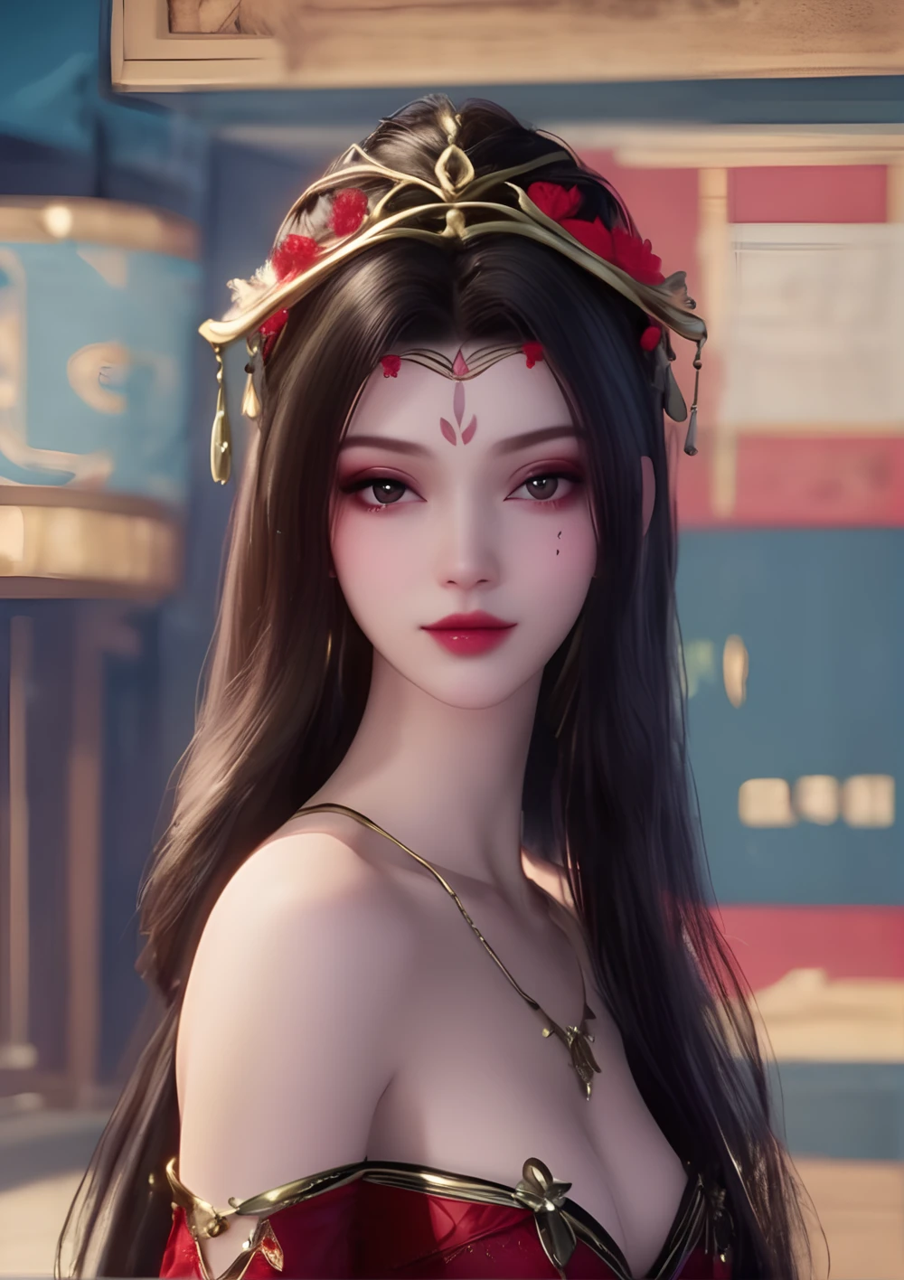 ultra realistic 8k cg, picture-perfect face, flawless, clean, masterpiece, professional artwork, famous artwork, cinematic lighting, cinematic bloom, perfect face, beautiful face, fantasy, dreamlike, unreal, science fiction, huge breasts, beautiful clothes, lace, lace trim, lace-trimmed legwear, (rich:1.4), prestige, luxury, jewelry, diamond, gold, pearl, gem, sapphire, ruby, emerald, intricate detail, delicate pattern, charming, alluring, seductive, erotic, enchanting, hair ornament, necklace, earrings, bracelet, armlet,halo
((,1girl, pov,)) <lora:DA_FlowersFairy:0.6> ((letterboxed, 1girl, depth_of_field, solo, jewelry, long_hair, earrings))