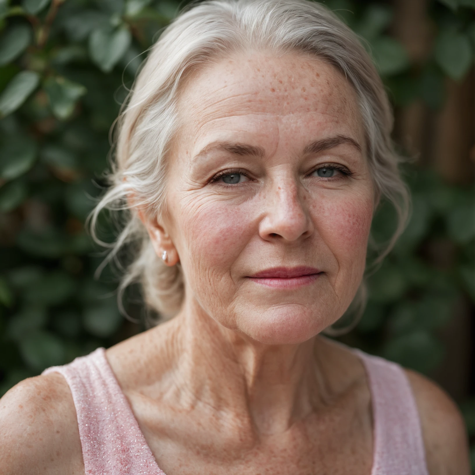 RAW photo, full body shot from the front of a beautiful 70 year old woman, wrinkled face, pink summer dress, (high detailed skin:1.2), 8k uhd, dslr, soft lighting, high quality, film grain, Fujifilm XT3
focus on eyes, spotted light on his face, face towards sun, light on face, sun on face, backlit, rim light, focus on eyes, clear eyes, shiny eyes, glittering eyes, light reflections in his eyes, winter white skin, pale skin, dry skin, clear skin, (oiled skin:0.01), blush, flushed cheeks, visible skin detail, skin pores, imperfect skin, skin blemish, few freckles, skin fuzz, beauty spot, moles <lora:polyhedron_all_sdxl-000004:0.1>
((background is an old fisher town))