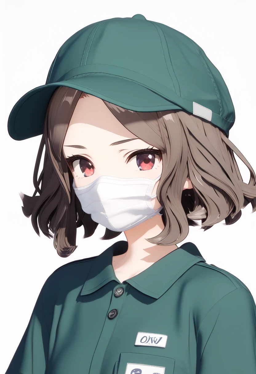 (score_9,score_8_up,score_7_up, ),
<lora:GBC_TOMO:1>,GBC_TOMO,1girl,solo,hat,green headwear,short hair,white mouth mask,brown hair,facemask,shirt,employee uniform,green shirt,short sleeves,upper body,red eyes,wavy hair,green beanie,
simple_background,white_background,3d,