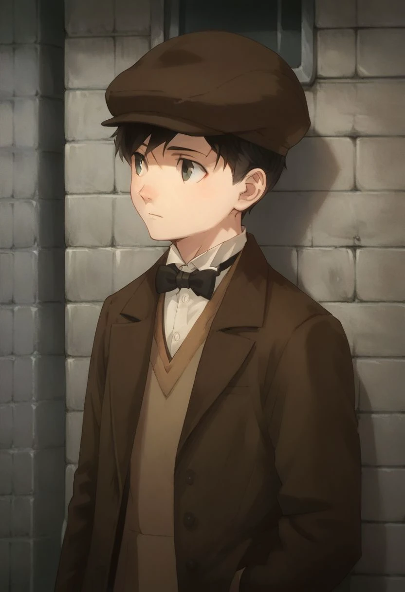 score_9, score_8_up, score_7_up, source_anime, highly detailed, 
meyer, 1boy, male focus, hat, solo, anime coloring, bow, bowtie, black hair, upper body,
jacket, black bow, brown jacket,
outdoor, thiefConcept