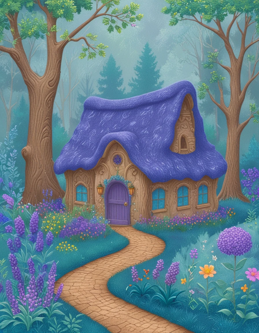 novuschroma01 fairytale cottage in an enchanted forest <lora:CBS_novuschroma01 style:1.5>