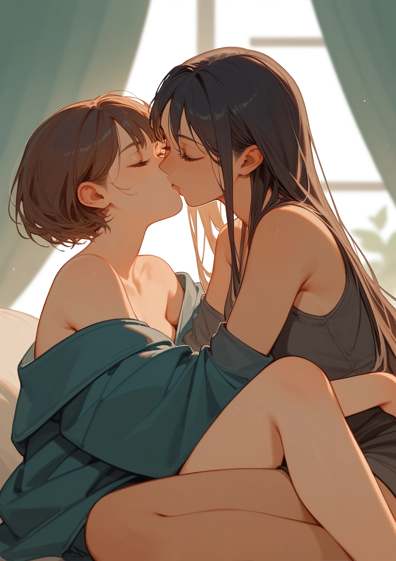 R18 illustrations、Insertion girl anime style illustration nude