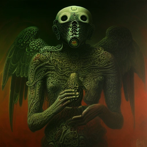 dmt angel, surrealist