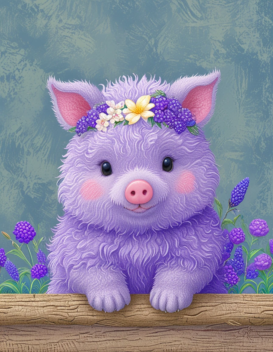 cute animal with flowers <lora:CBS_novuschroma01 style:2> novuschroma01